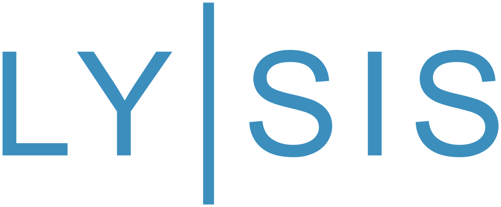 Lysis logo, teal on light